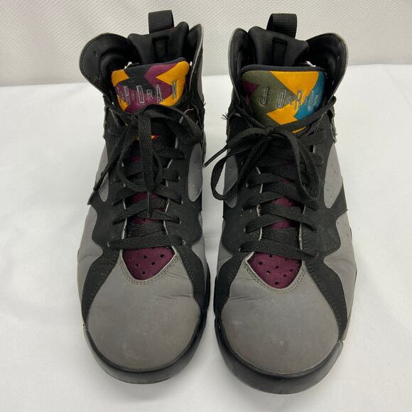 NIKE AIR JORDAN VII 7 RETRO BLACK BORDEAUX GRAPHITE GREY FOG BRED 304775-034 9.5 - Picture 7 of 11